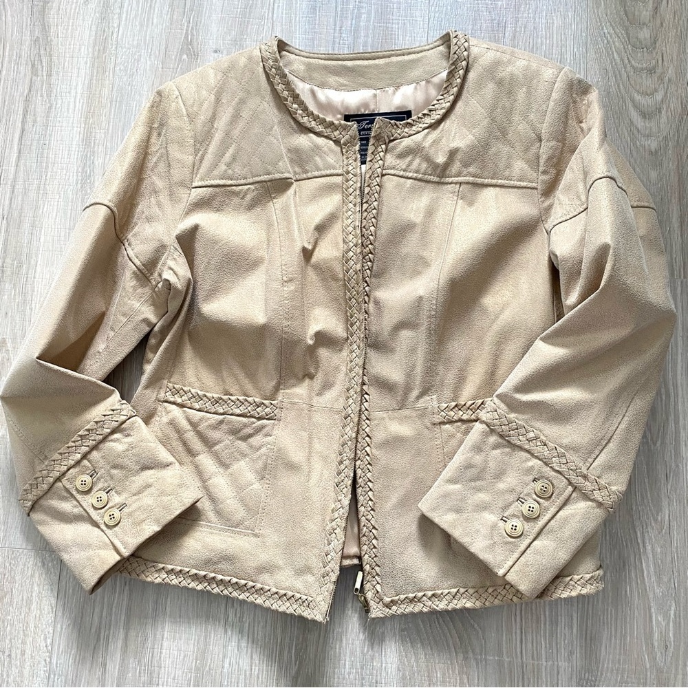 Terry Lewis Classic Luxuries Gold Leather Jacket 1X